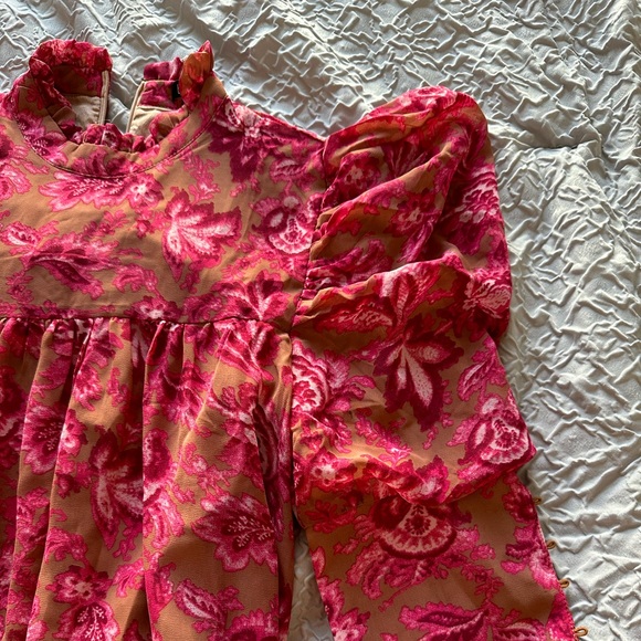 Floral Red Dress - Picture 2 of 3